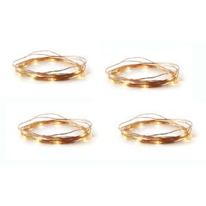 Radiance 4 Pack 7 Feet 20 LED Light Strings Battery Powered